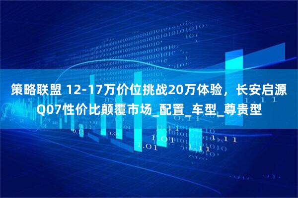 策略联盟 12-17万价位挑战20万体验，长安启源Q07性价比颠覆市场_配置_车型_尊贵型