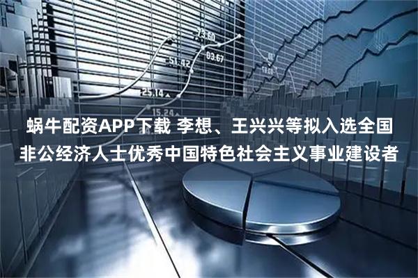 蜗牛配资APP下载 李想、王兴兴等拟入选全国非公经济人士优秀中国特色社会主义事业建设者
